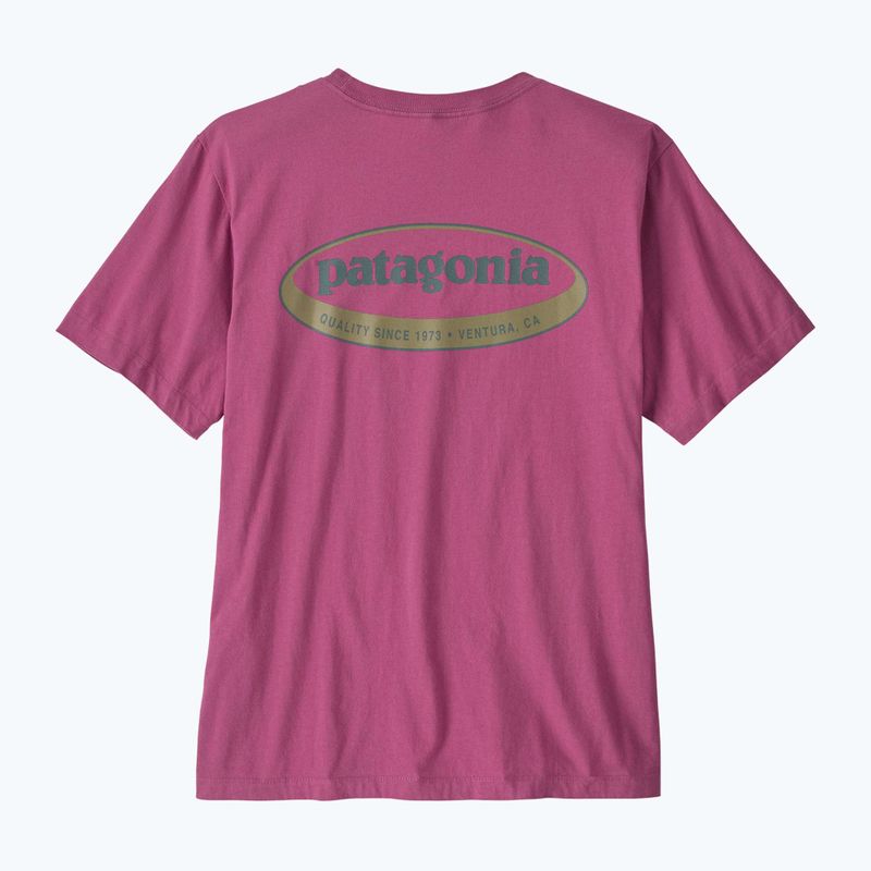 Shirt Herren Patagonia '95 Oval Logo faded magenta 2