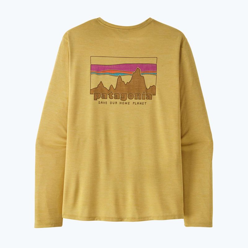Longsleeve Herren Patagonia Capilene Cool Daily - '73 Skyline limestone yellow/light limestone yellow c-dye 2