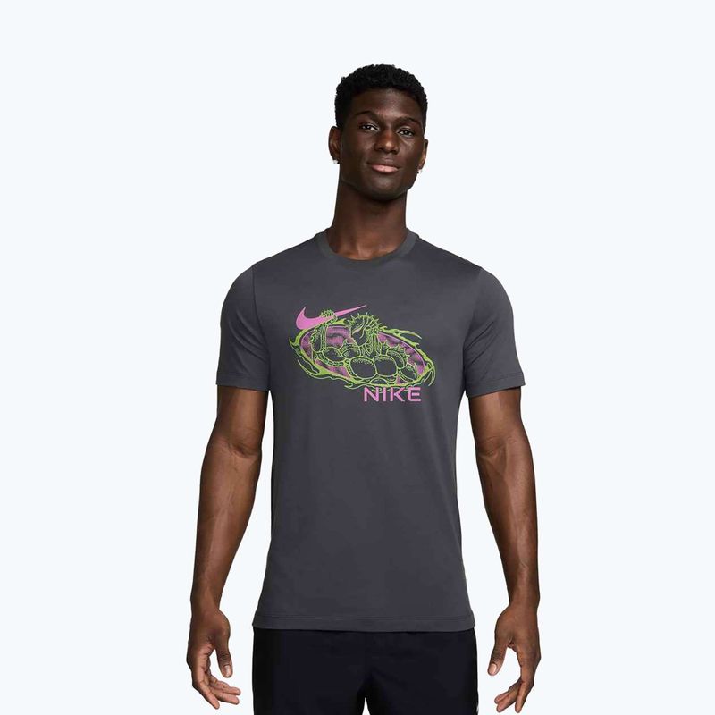 Herren-Trainings-T-Shirt Nike Training anthrazit