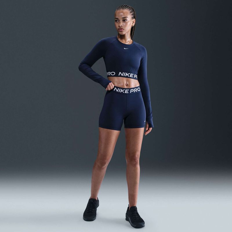 Longsleeve Trainingstop Damen Nike Pro 365 Dri-Fit midnight navy/white 4