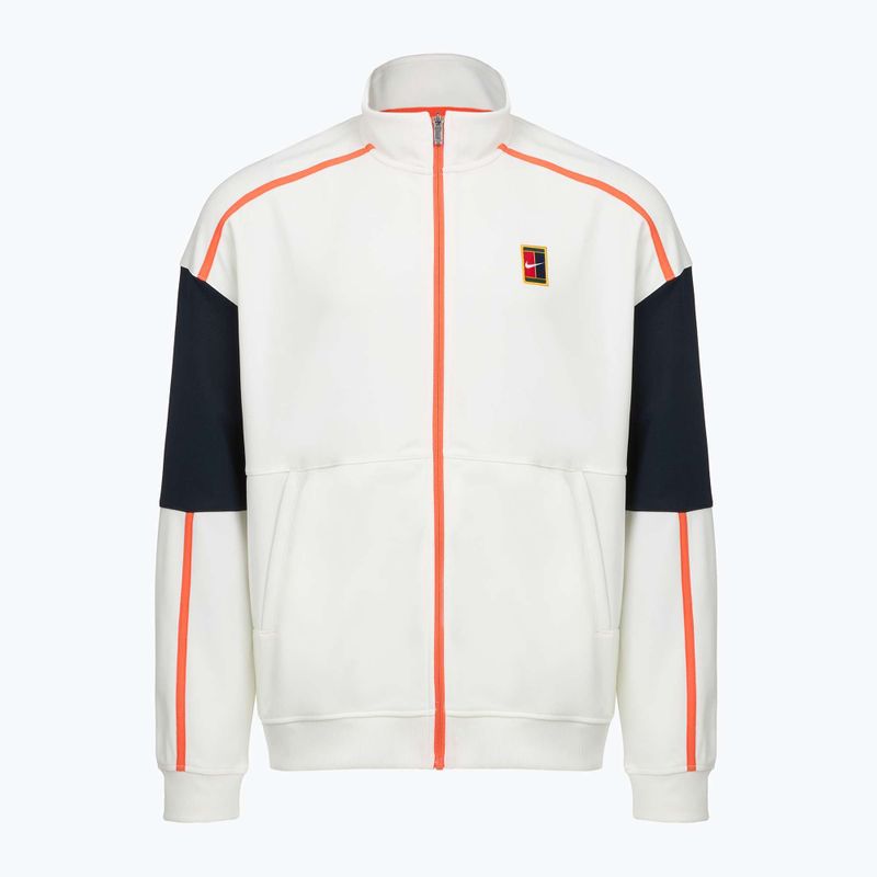 Herren-Tennis-Sweatshirt Nike Court Heritage sail/turf orange 6