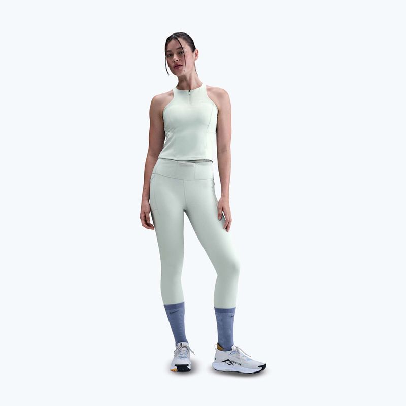 Shirt Damen Nike Trail Medium Support Sports Bra Tank Top light silver 2