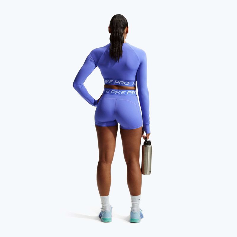 Damen-Biker-Shorts Nike Pro Mid-Rise Biker 3" sapphire/white 3