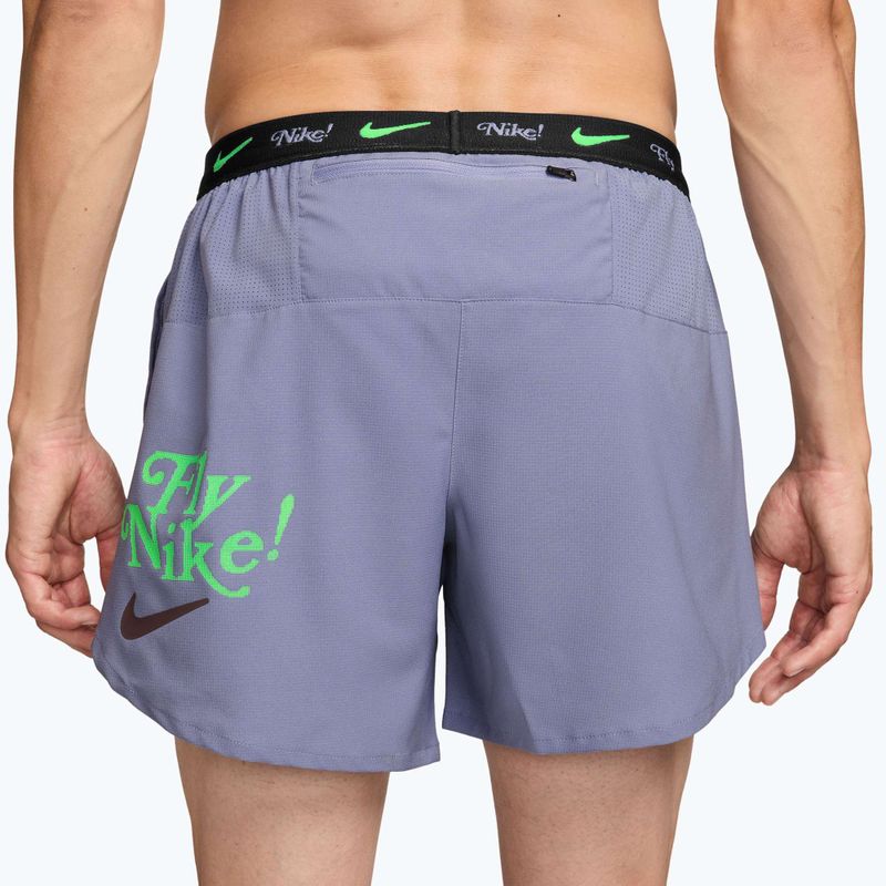 Herren-Laufshorts Nike Fly Nike Stride 5" iron purple/black 2