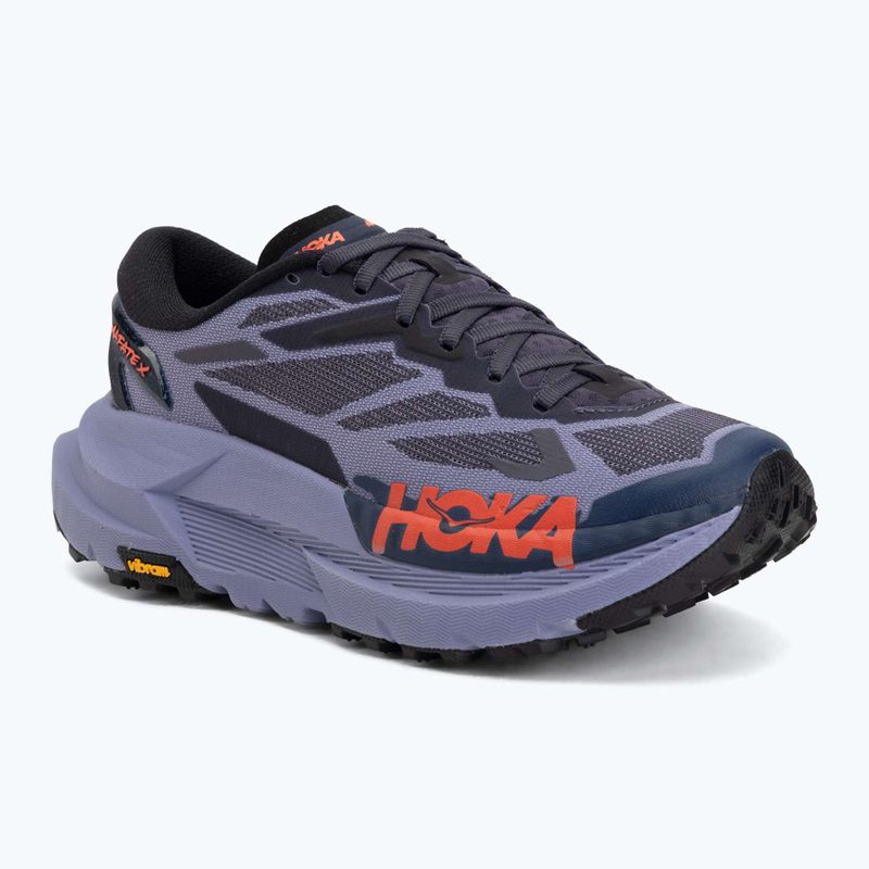 Damen-Laufschuhe HOKA Mafate X berry jam/squid ink