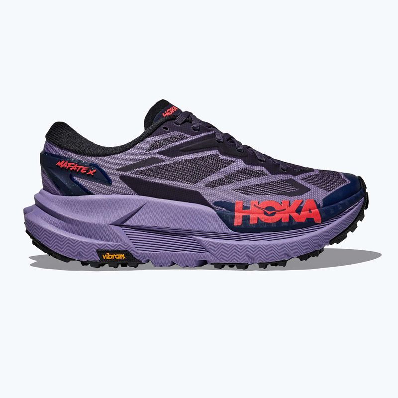 Damen-Laufschuhe HOKA Mafate X berry jam/squid ink 10