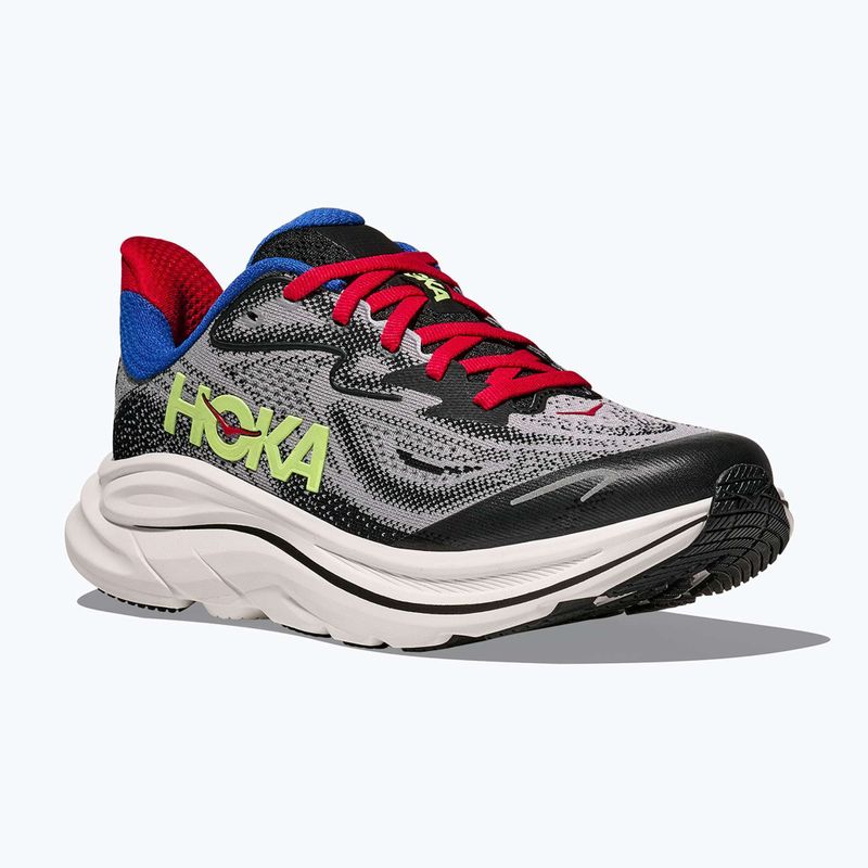 Kinder-Laufschuhe HOKA Clifton 10 foggy grey/black