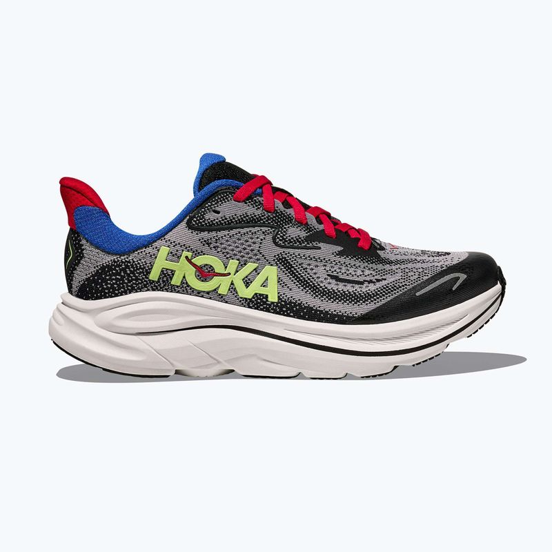 Kinder-Laufschuhe HOKA Clifton 10 foggy grey/black 2