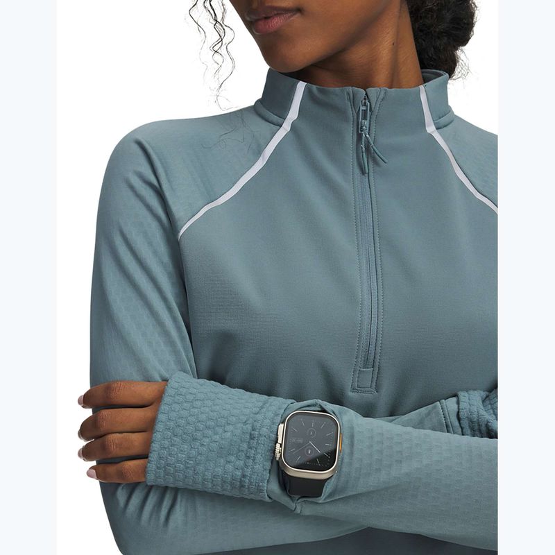 Damen-Laufpullover Under Armour Pro Half Zip jasper blue/reflective 3