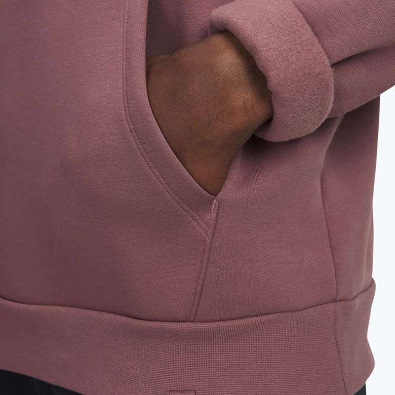 Herrenpullover Under Armour Project Rock Icon Hoody maroon mist/black 3