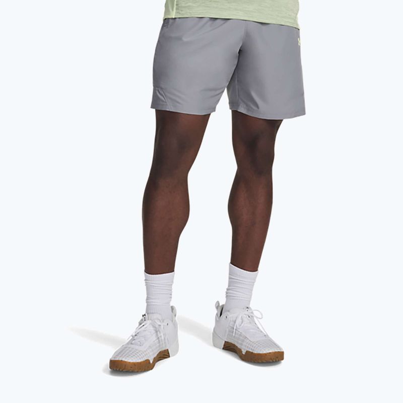 Under Armour Tech Utility Trainingsshorts für Herren steel/fade green