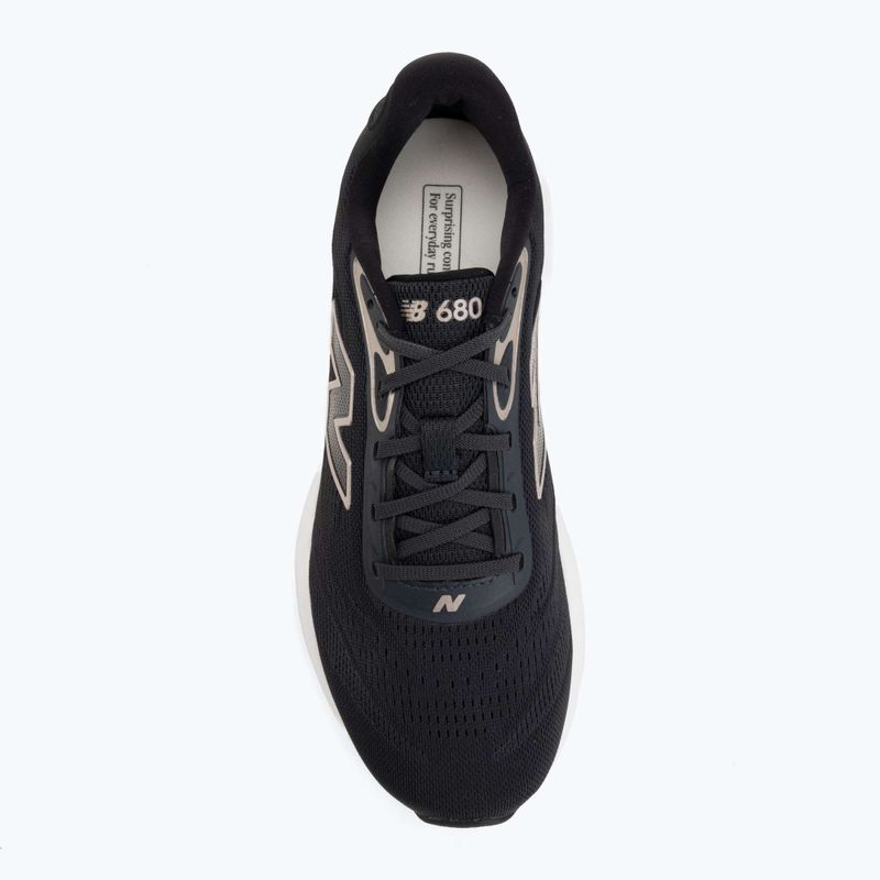 Damen-Laufschuhe New Balance Fresh Foam 680's V9 black/phantom/champagne metallic 5