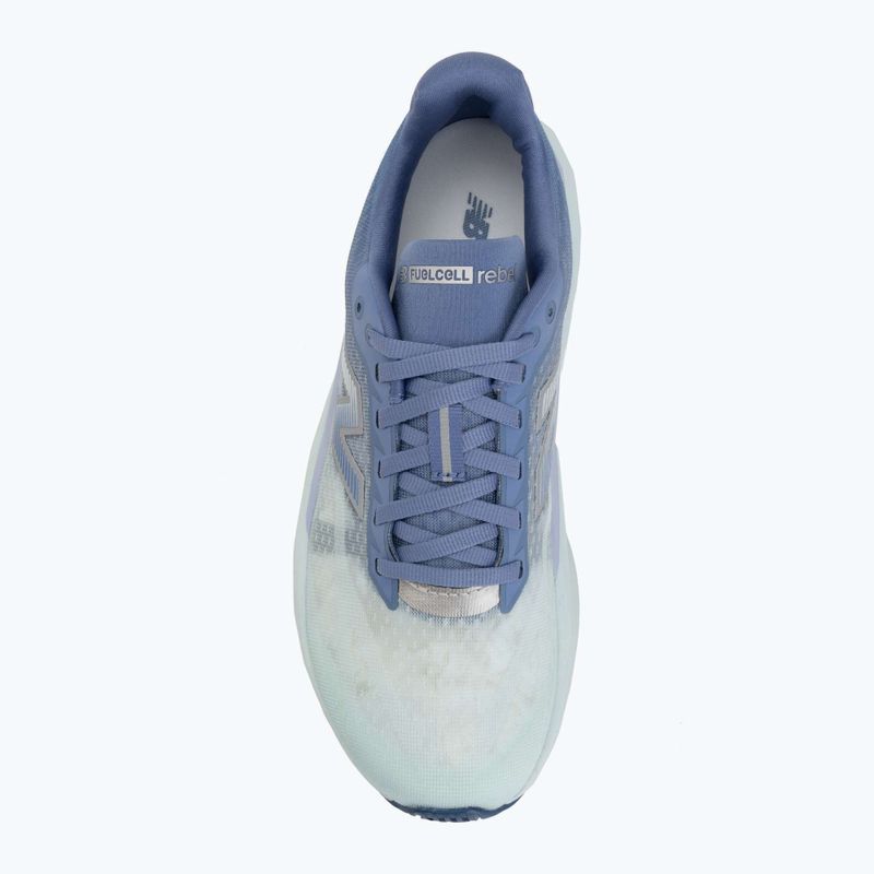 Damen-Laufschuhe New Balance FuelCell Rebel V5 fairweather blue/glint blue 5