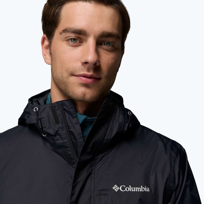 Herren-Regenjacke Columbia Pouring Adventure III black/city grey 7