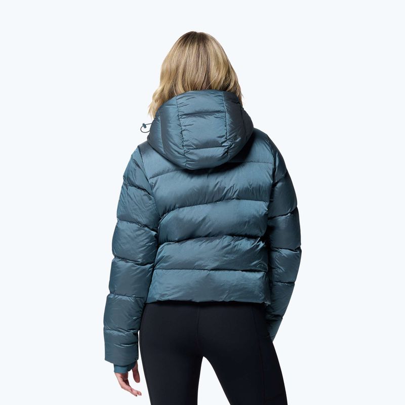 Damen Daunenjacke Columbia Amaze Puff Hooded Everblue High Shine 3