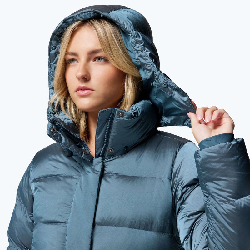 Damen Daunenjacke Columbia Amaze Puff Hooded Everblue High Shine 7
