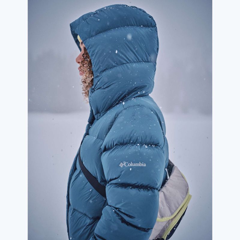 Damen Daunenjacke Columbia Amaze Puff Hooded Everblue High Shine 19