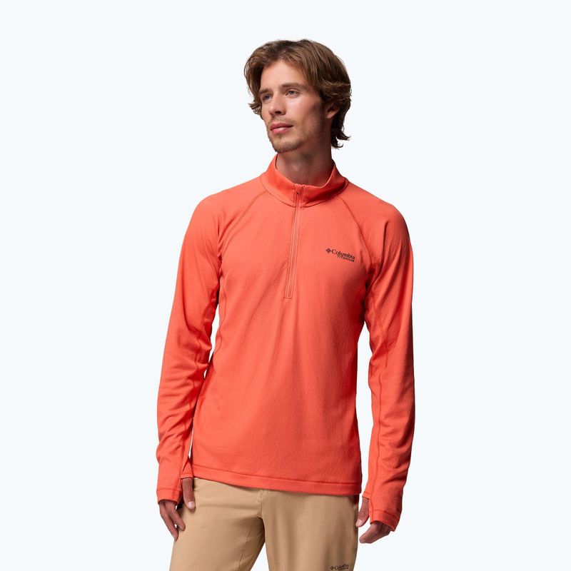 Herren-Sweatshirt Columbia DriVenture Half Zip zing/white
