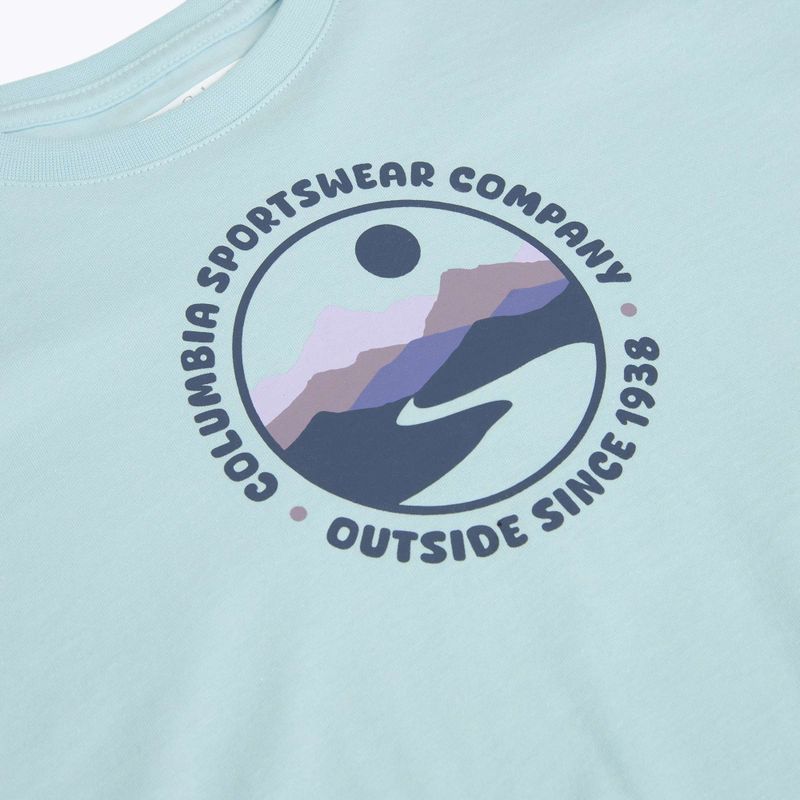 Kinder T-Shirt Columbia Mission Lake II SS Graphic marine light/bubbly scoped view 3