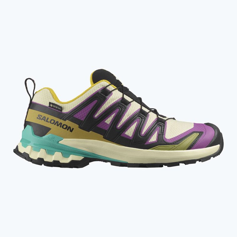 Damen Laufschuhe Salomon XA PRO 3D V9 GTX transparent gelb/schwarz/wasserfall 8