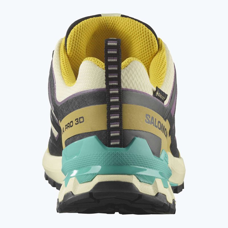 Damen Laufschuhe Salomon XA PRO 3D V9 GTX transparent gelb/schwarz/wasserfall 10