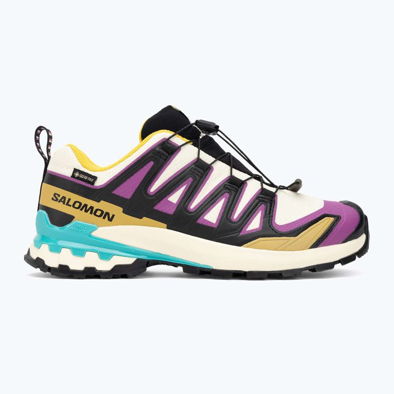 Damen Laufschuhe Salomon XA PRO 3D V9 GTX transparent gelb/schwarz/wasserfall 2