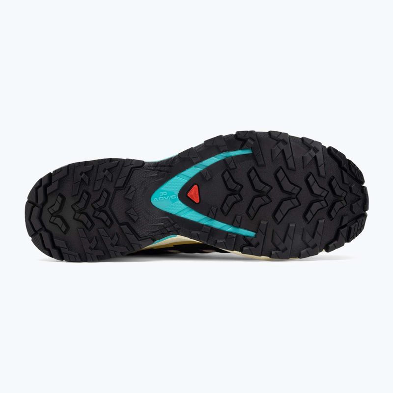 Damen Laufschuhe Salomon XA PRO 3D V9 GTX transparent gelb/schwarz/wasserfall 4