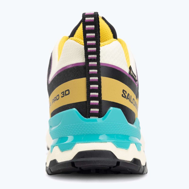 Damen Laufschuhe Salomon XA PRO 3D V9 GTX transparent gelb/schwarz/wasserfall 6