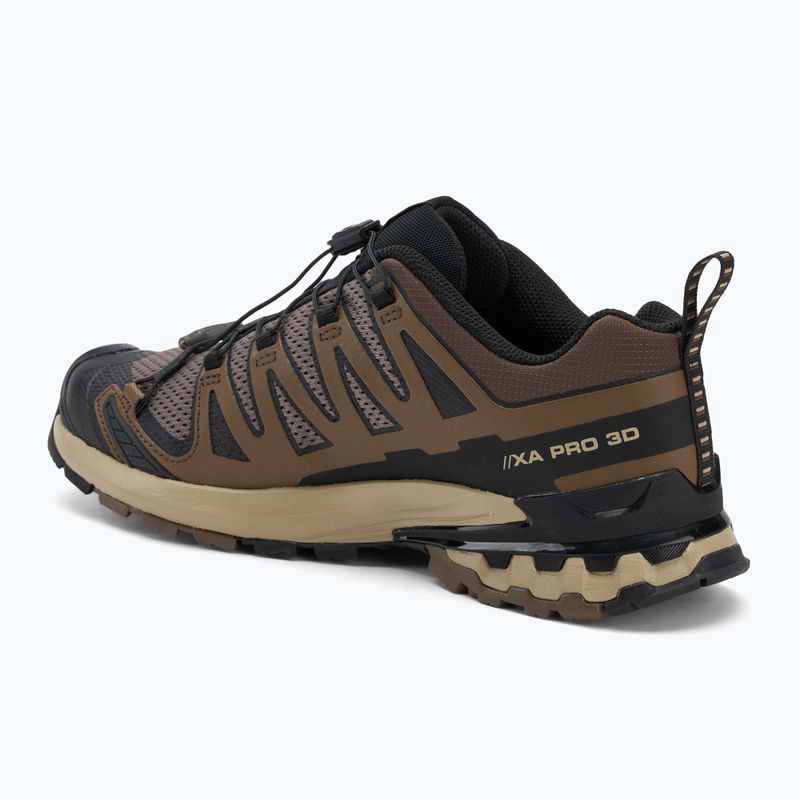 Herren Laufschuhe Salomon XA Pro 3D V9 falcon/desert tan/schwarz 3