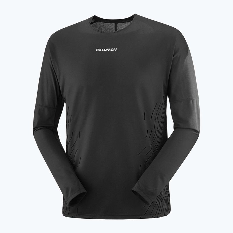 Langarm-Laufshirt für Herren Salomon Sense Aero GFX deep black 3