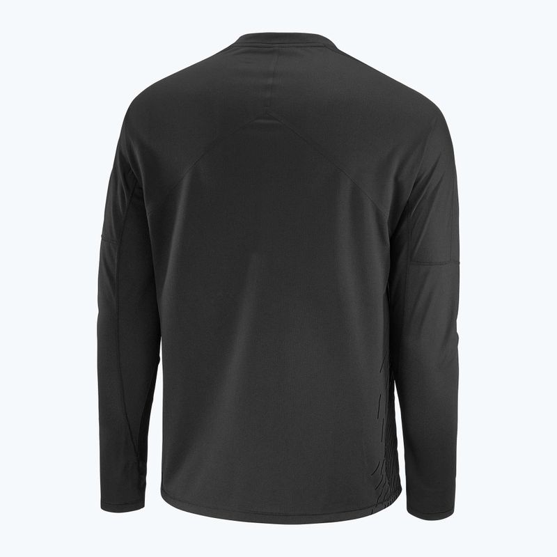 Langarm-Laufshirt für Herren Salomon Sense Aero GFX deep black 4