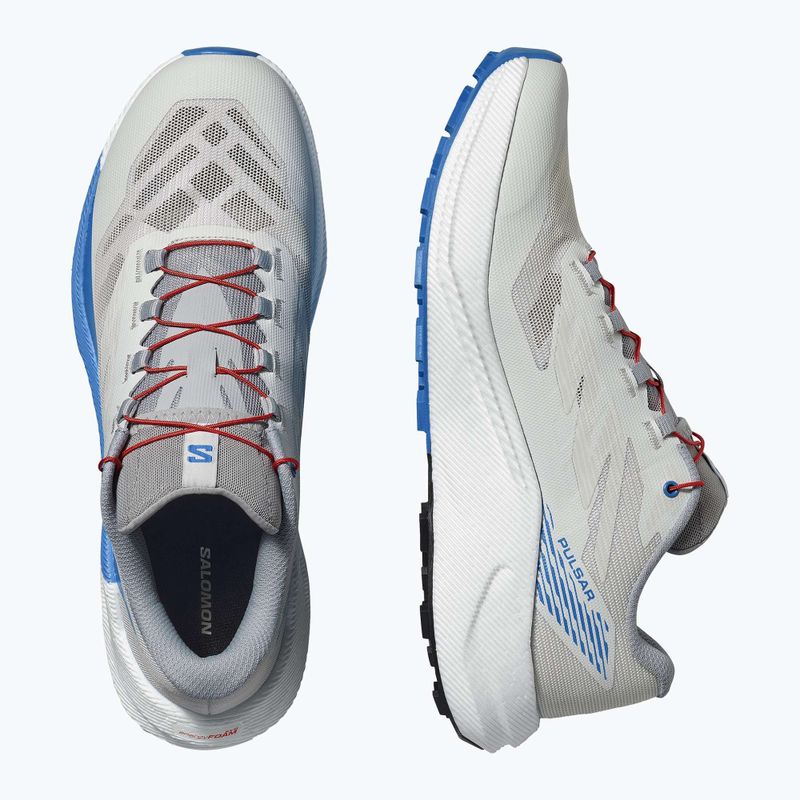 Herren-Laufschuhe Salomon Pulsar lunar rock/weiß/französisch blau 8