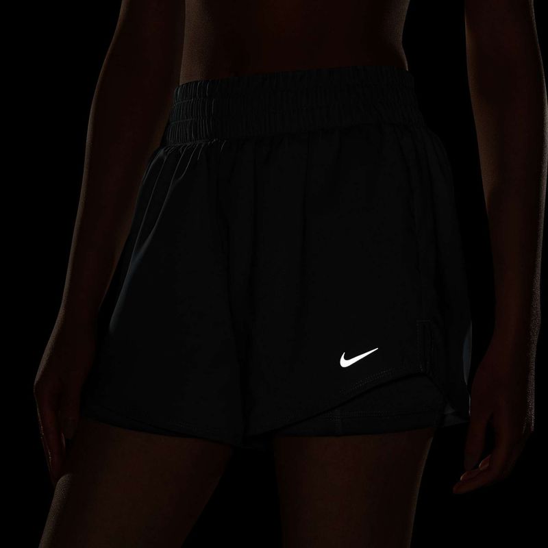 Damen-Shorts Nike One Dri-Fit High-Waisted 3" 2In1 smoke grey/heather/white 5