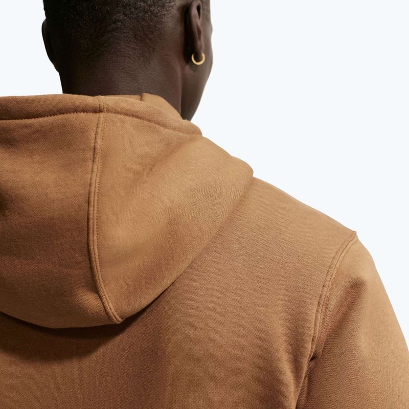Herren-Hoodie Nike Club Pullover Hoodie ale brown/ale brown/white 6