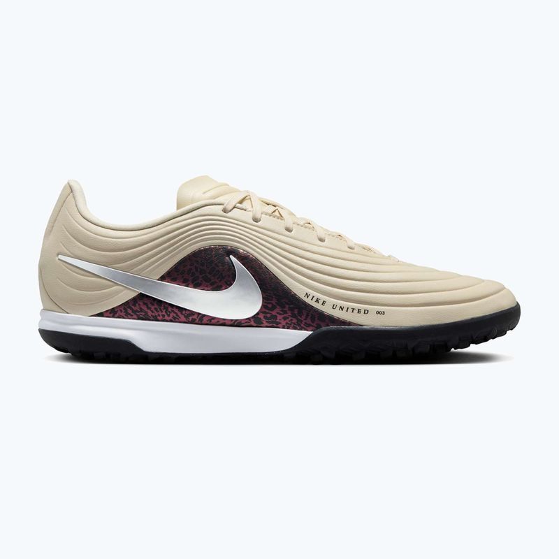 Herren-Fußballschuhe Nike United Tiempo Maestro Academy TF fossil/burgundy crush/metallic silver 8