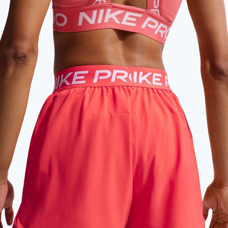 Damen Trainingsshorts Nike Pro 2in1 light crimson/white 6