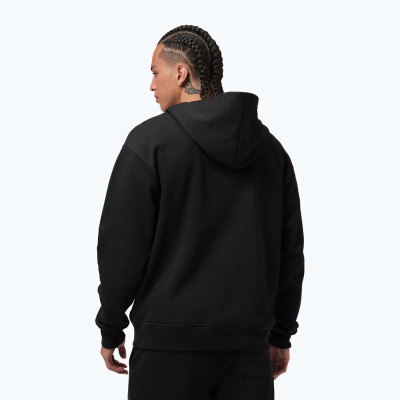 Herren Hoodie Jordan Pullover Hoodie black/gym red 3