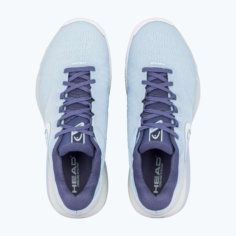 Damentennisschuhe HEAD Revolt Pro 5.0 Clay light blue/dark blue 11