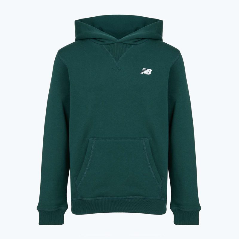 Kinder-Sweatshirt New Balance Brush Back Small Logo Hoodie medusa green 6