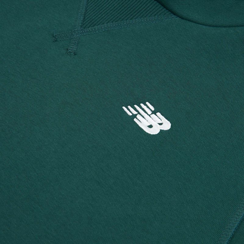 Kinder-Sweatshirt New Balance Brush Back Small Logo Hoodie medusa green 8