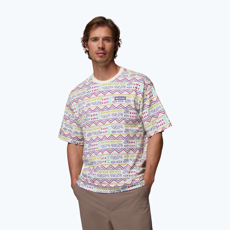 Herren T-Shirt Columbia CSC Heavyweight Printed Tee sea salt/horizons