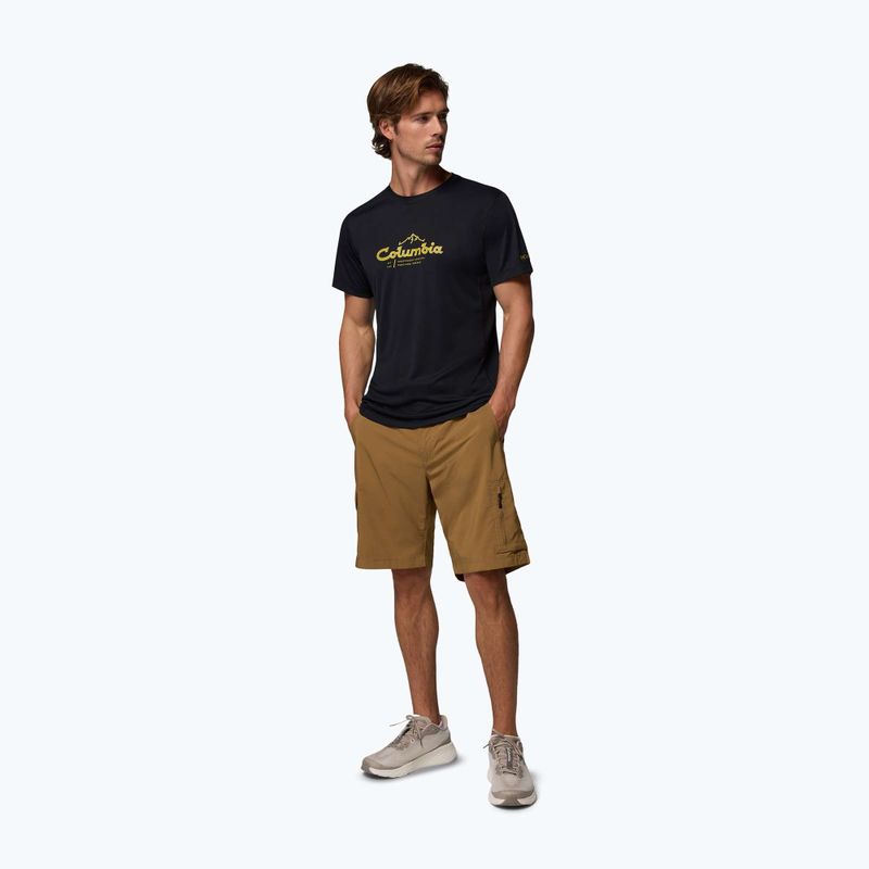 Herren T-Shirt Columbia Zero Rules Light Graphic Crew black/scripted peaks 2