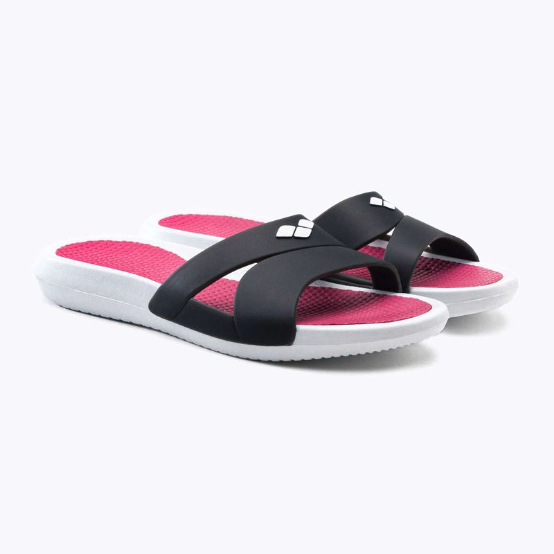 Pantoletten Damen arena Nina weiß-rosa 3787 5