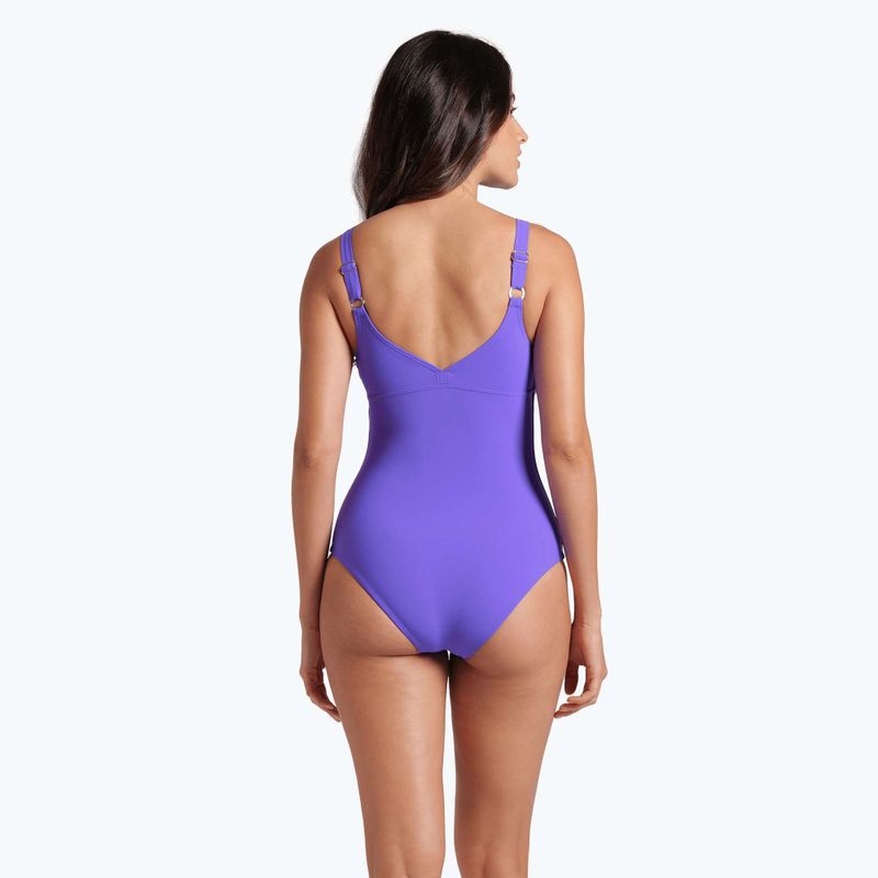 Einteiliger Damen-Badeanzug arena Ginevra Wing Back violett 7