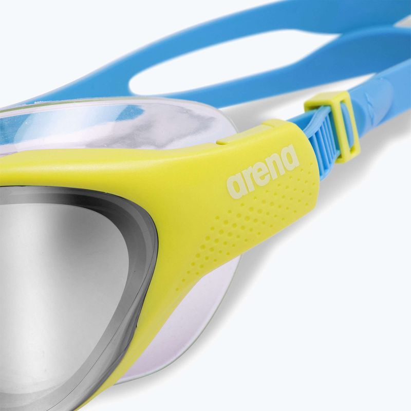 Schwimmbrille Kinder arena The One Mirror Jr silver/soft green/blue cosmo 5