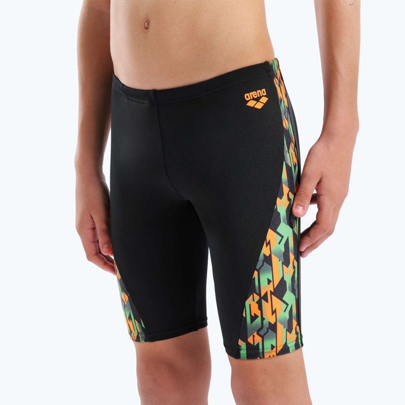Kinder-Schwimmjammers arena Print Swim black/orange multi 4