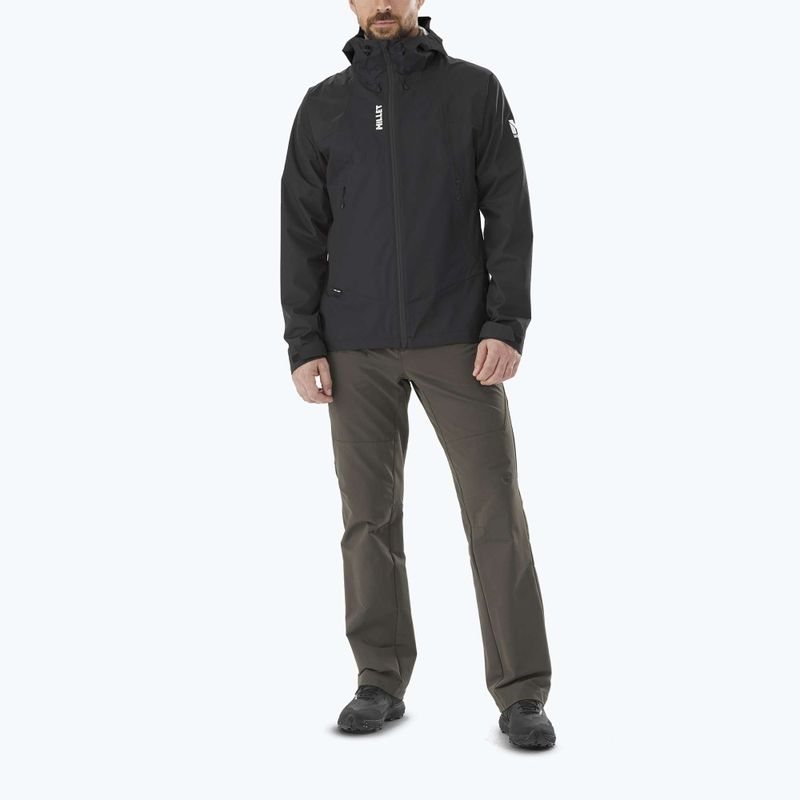 Herren Regenjacke Millet Fitz Roy schwarz/noir 2