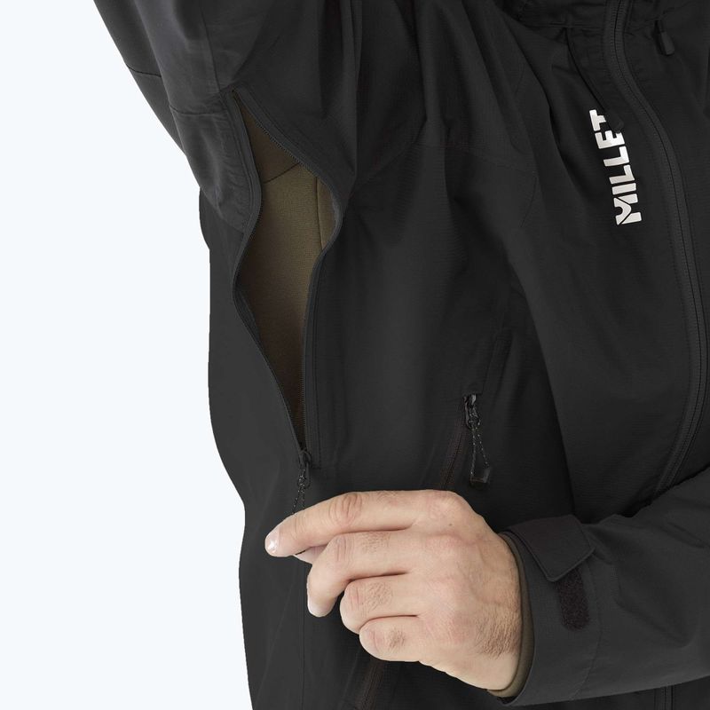 Herren Regenjacke Millet Fitz Roy schwarz/noir 9