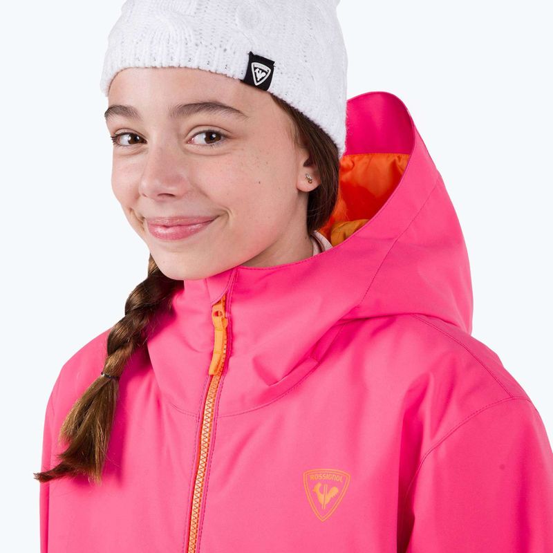 Skijacke Kinder Rossignol Jr Strawpile tea Rosa 6