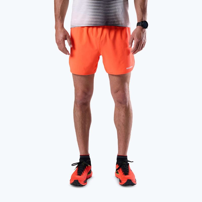 Herrenshorts zum Laufen Rossignol Sapa 5" neon red